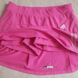 Adidas Climalite athletic pleated skirt skort, size small, hot pink